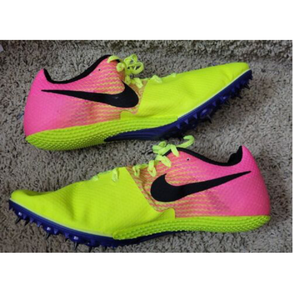 Nike Zoom Rival S Track Running Spikes Volt Pink Size 12 NEW no box